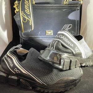 Dolce & Gabbana Sorrento Knit Sneakers Black Women’s EU 39 $695.